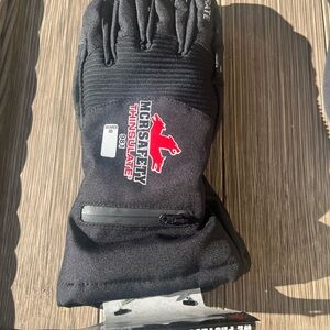 MCR Safety Gloves Black Thinsulate 981 Medium Moderate Climate Work Zip Pocket M